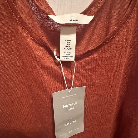 H&M 100% linen top M - Picture 3 of 7